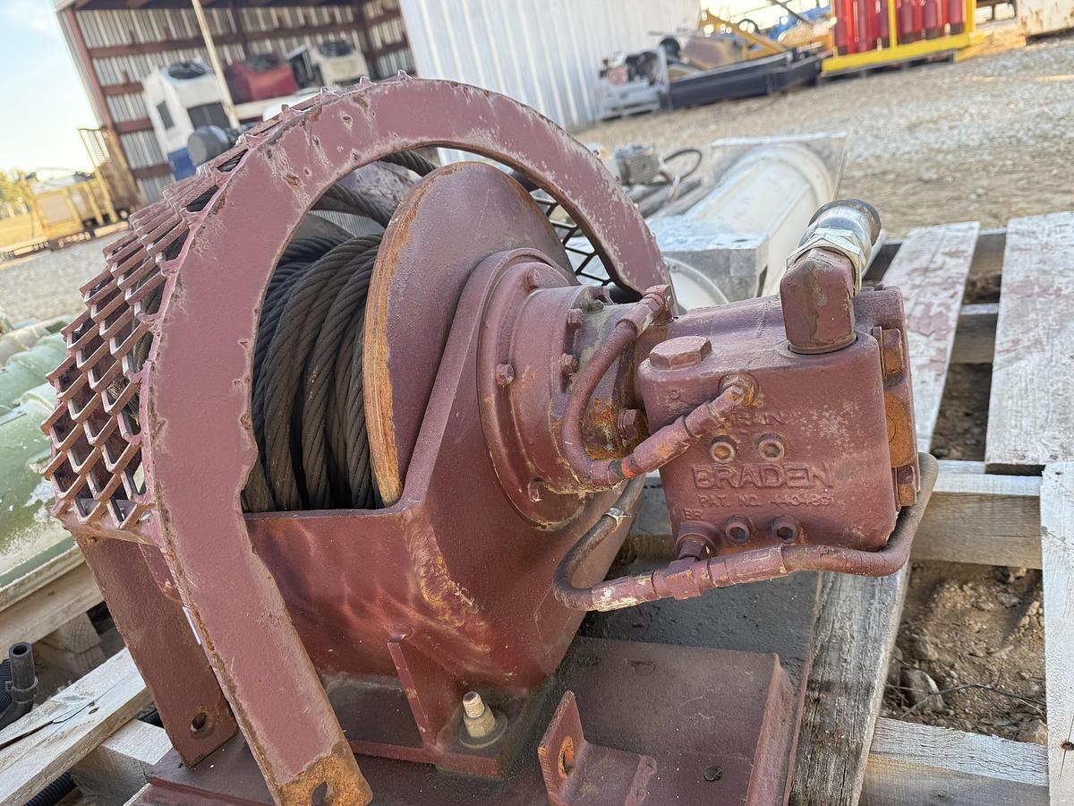 Used Braden Hydraulic Winch