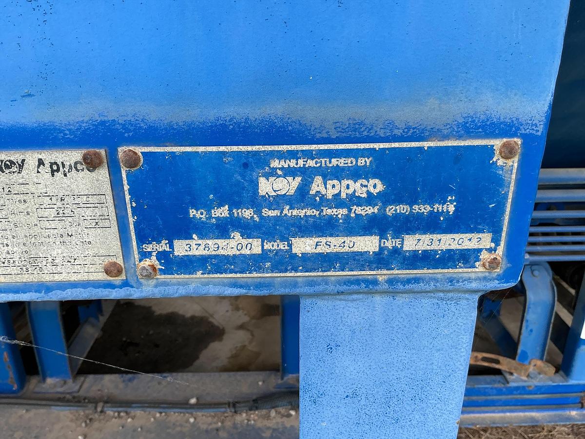 Used 2012 APPCO FS-40 T/A SAND HOG TRAILER