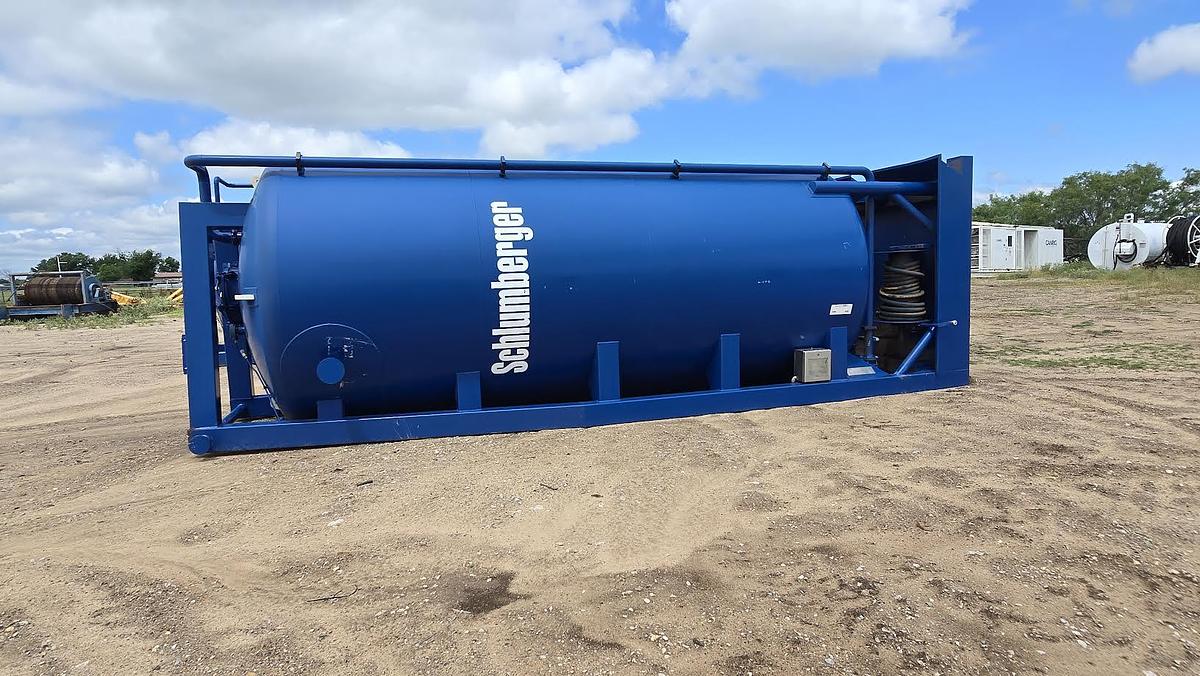 Used 425 Cu Ft Vertical Dry Friction Reducer Silo