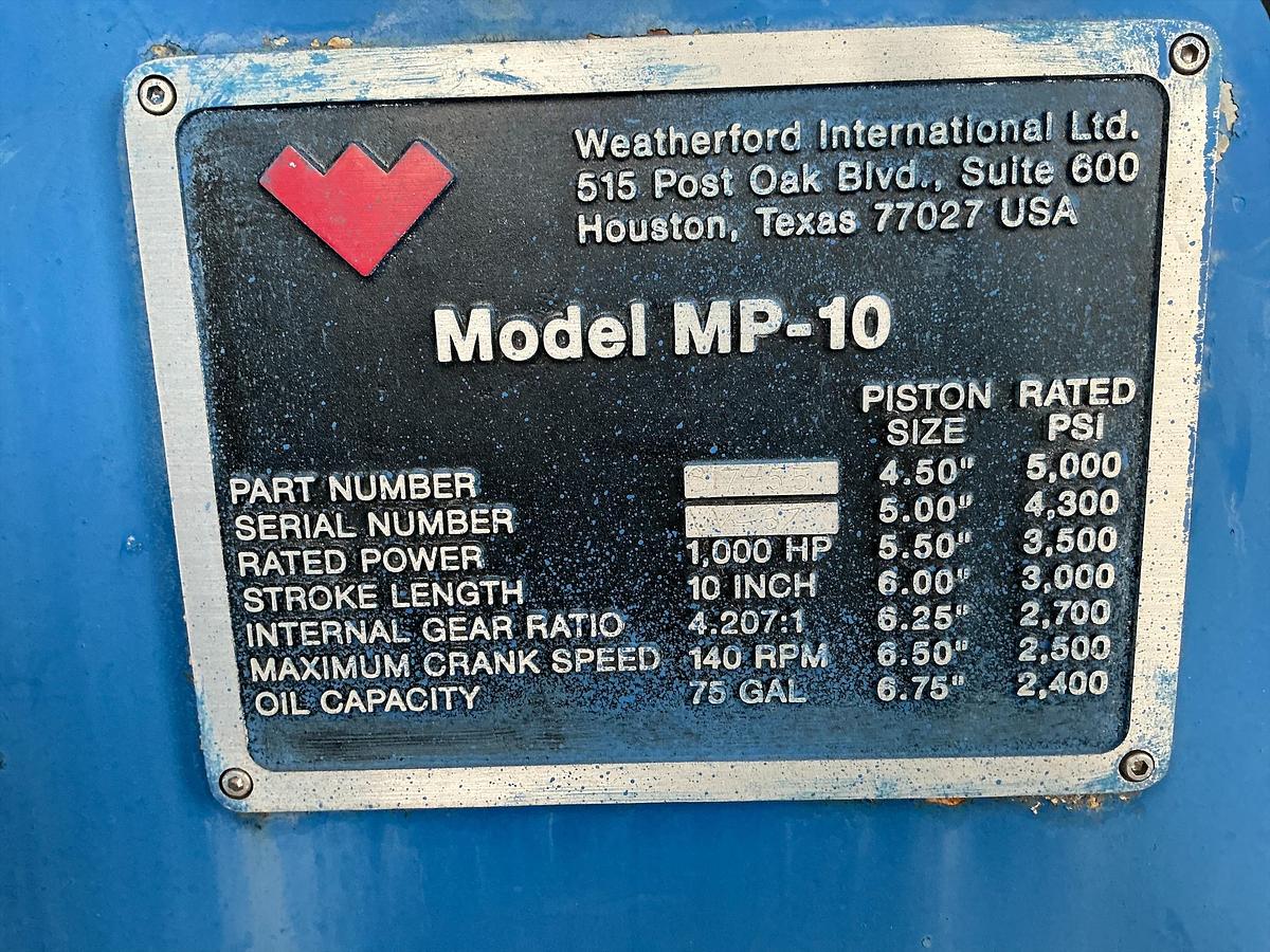 Used Mud Pump Skid