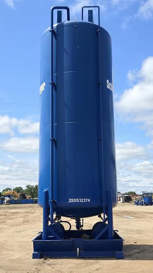 Used 425 Cu Ft Vertical Dry Friction Reducer Silo