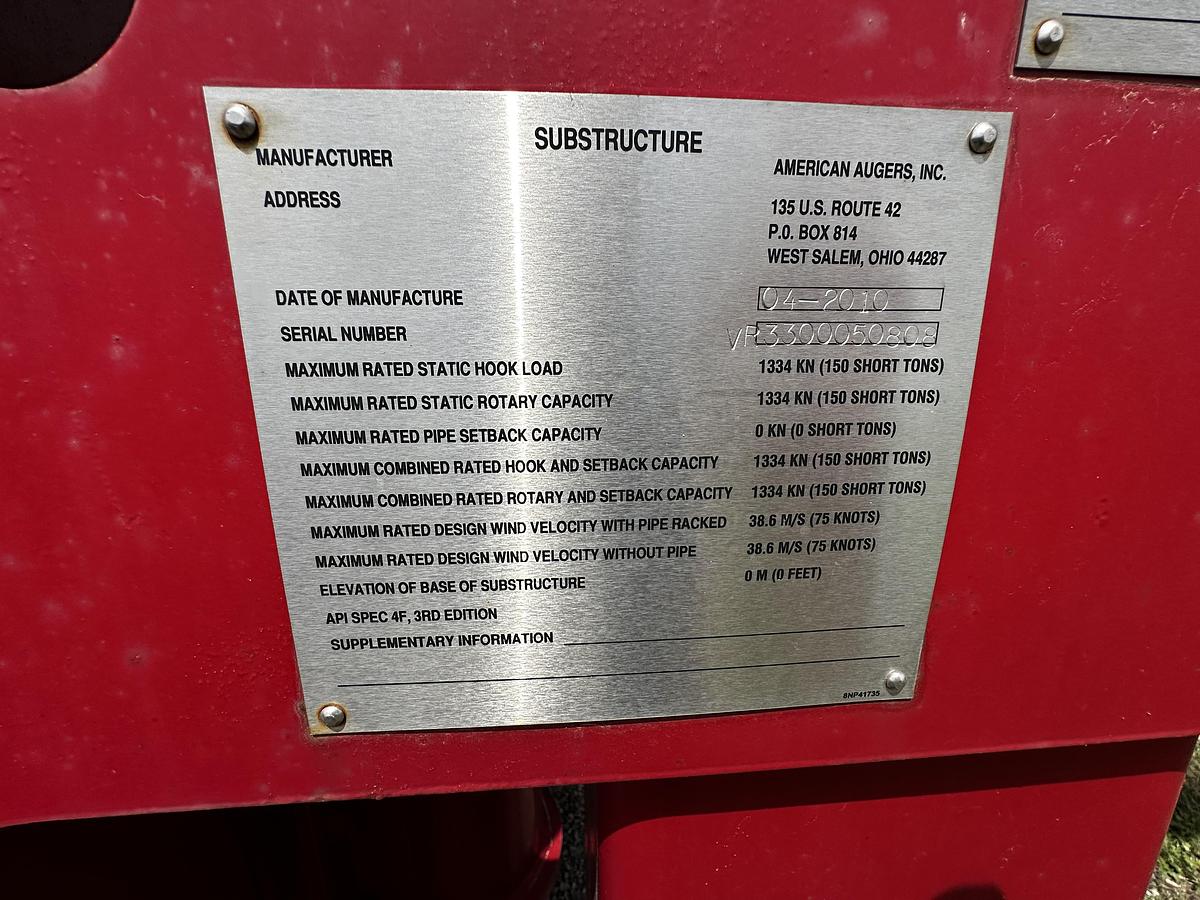 2010 Gefco / American Augers VR-330 Drill Rig