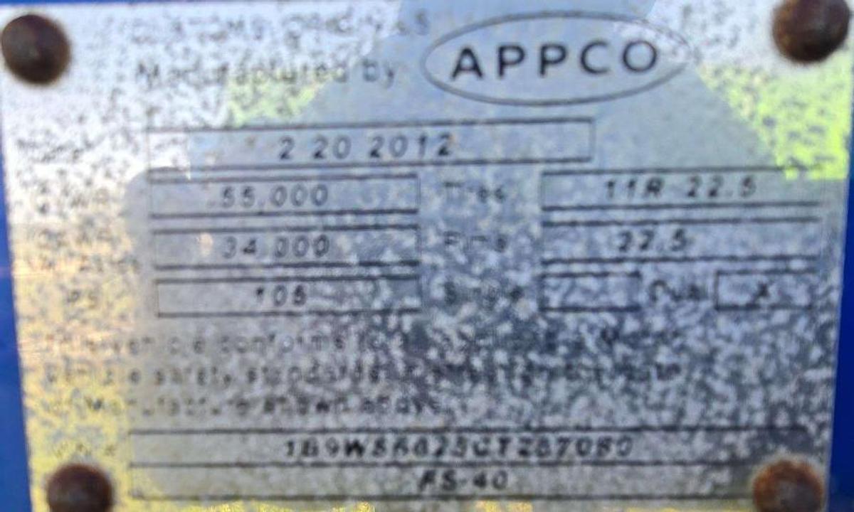 Used 2012 APPCO FS-40 T/A SAND HOG