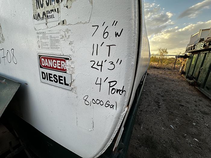 Used Skidded Fuel Tank 8000 Gallon Diesel Tank