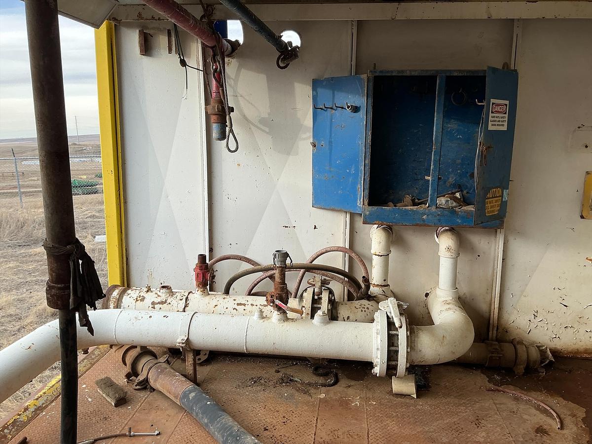 Used Mud Pump Skid Building w/ MTU Diesel Engine w/ RS-F1000 Pump