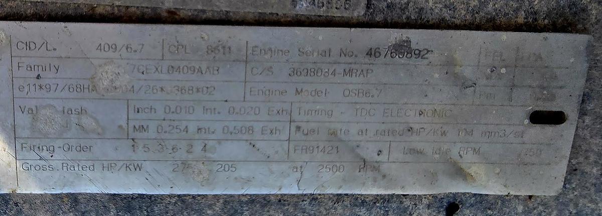 Used Skid Mounted Hydraulic Power Unit Powered by Cummins Engine