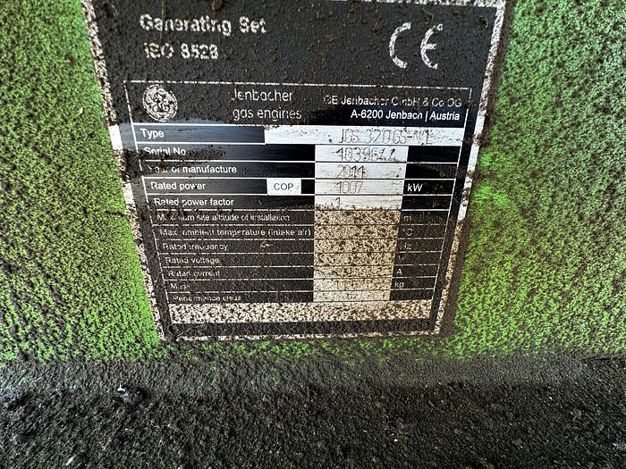 Used 2011 General Electric, Jenbacher J 320 GS Natural Gas Generator