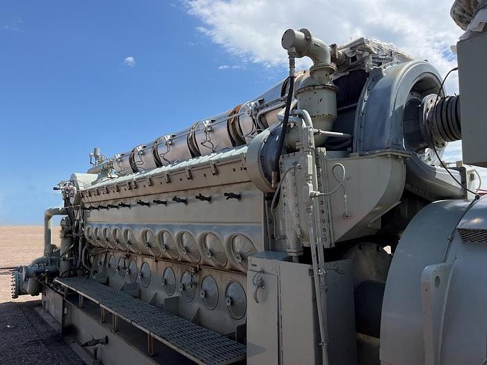 Used Electro-Motive Diesel EMD 710-V20, 2700kw Generator