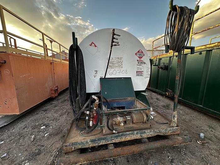 Used Skidded Fuel Tank 8000 Gallon Diesel Tank