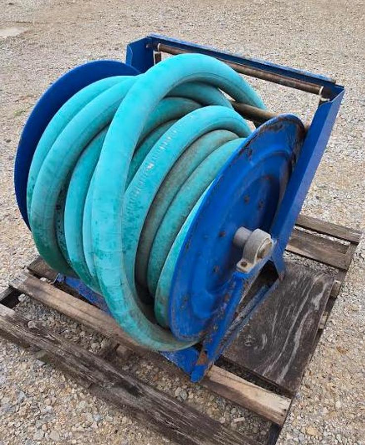 Used 2" Hydraulic Hose w/Valve on Cox Reel