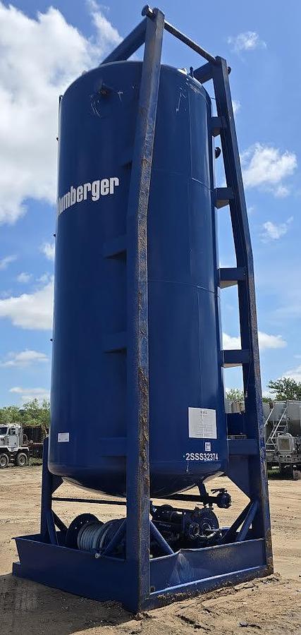 Used 425 Cu Ft Vertical Dry Friction Reducer Silo