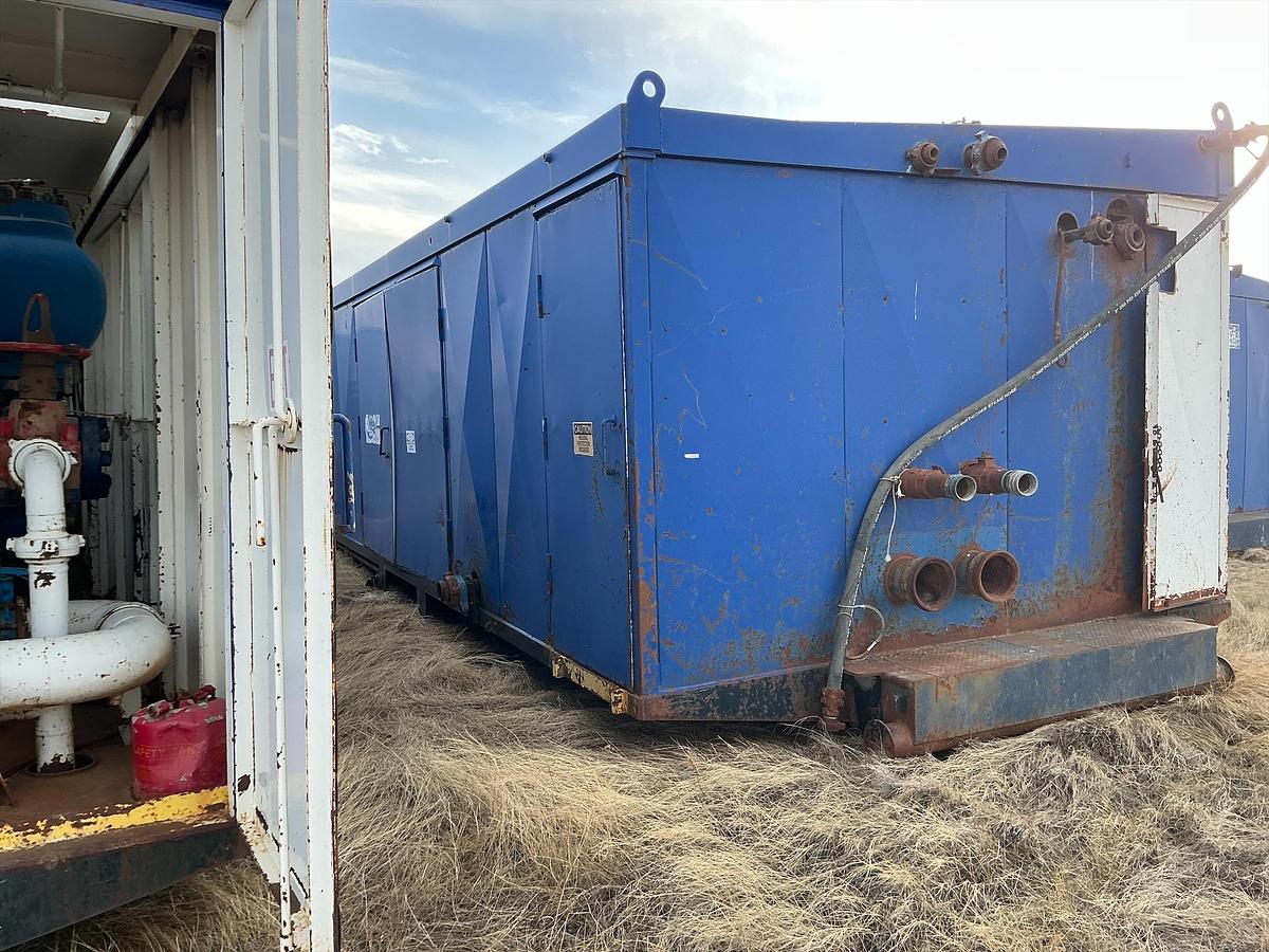 Used Mud Pump Skid Building w/ MTU Diesel Engine w/ RS-F1000 Pump