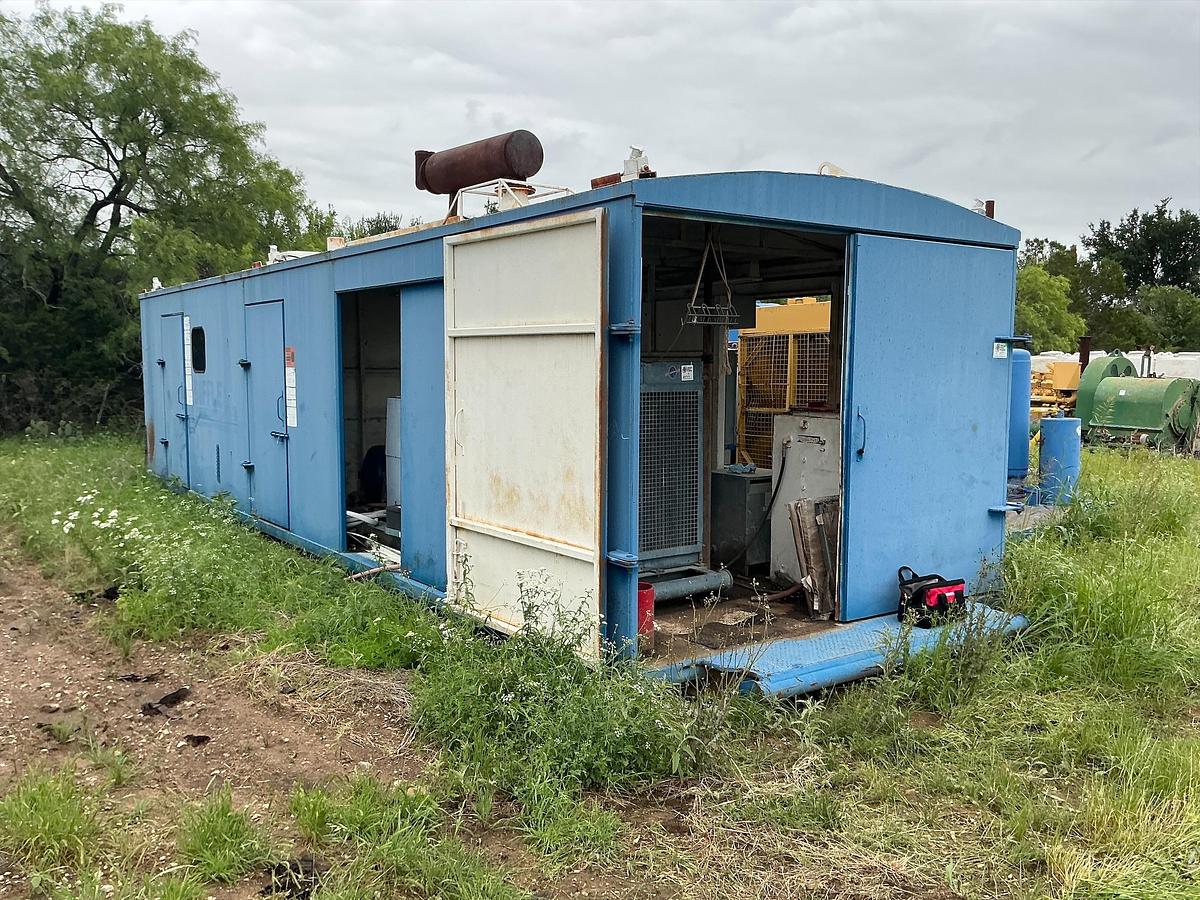 Used Detroit Series 60 Diesel Engine with Generator Skid, Switch Gear, Compressor