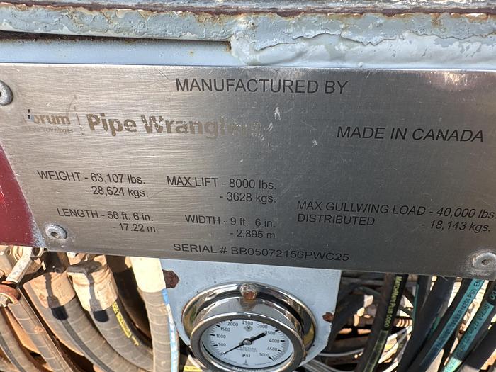 Used Forum Pipe Wrangler 3500 Hydraulic Cat Walk