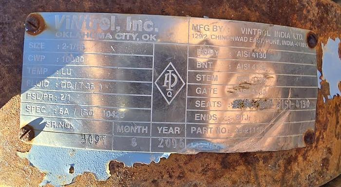 Used Vintrol Pipe Assembly