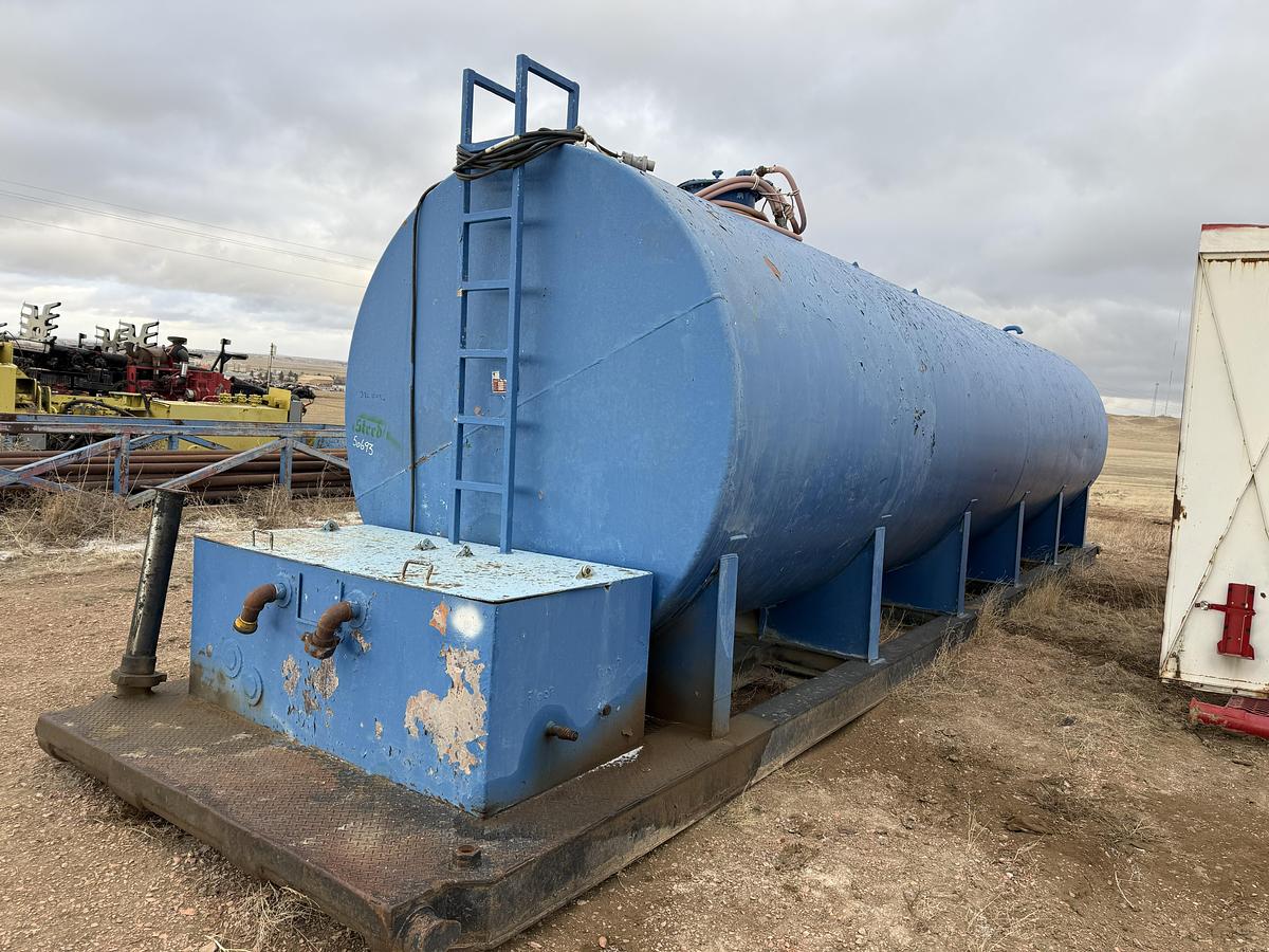 Used 1981 Welded Steel 12,000 Gallon Diesel Tank 