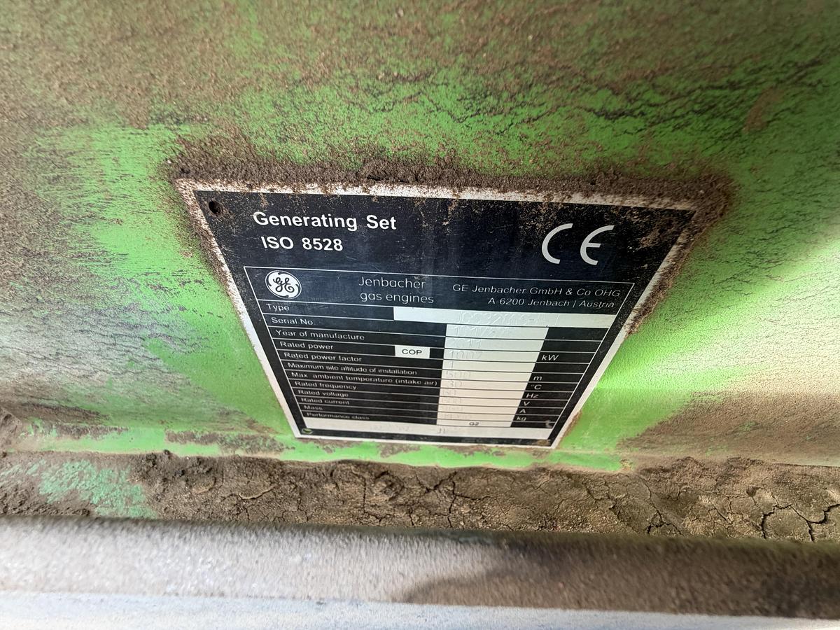 Used 2011 GE Jenbacher J320 Natural Gas Generator 1712KW