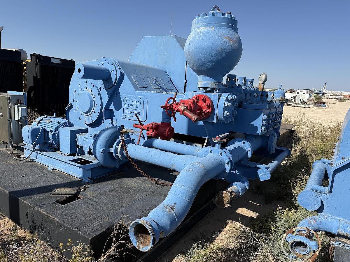 Used National 10P-1300 Triplex Mud Pump
