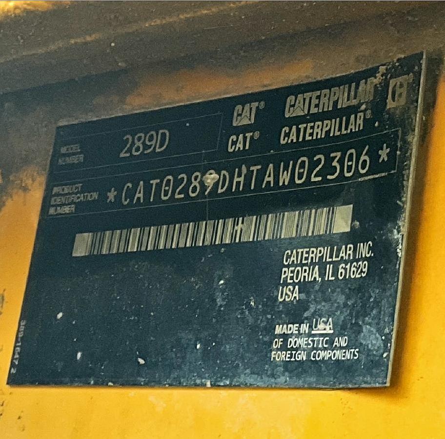 Used CAT Skid Steer 289D