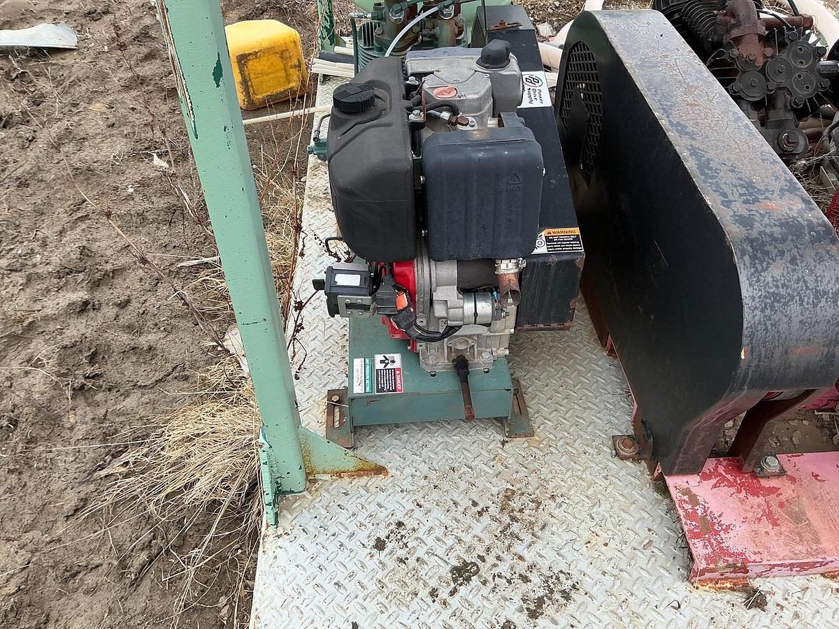 Used Welded Steel Air Compressor w/Shed 