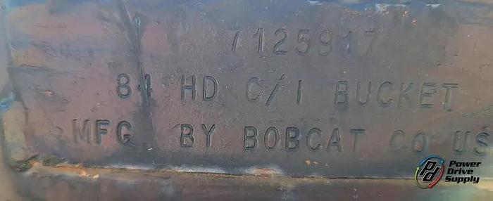 Used BOBCAT SKID STEER 84" HD BUCKET, WITH TEETH