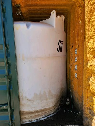 Used Shipping Container  Bathroom with Tanks