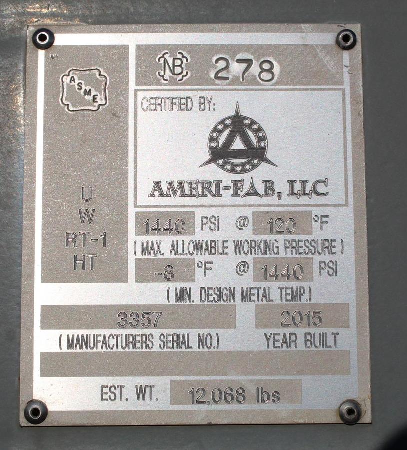 Used Ameri-Fab Horizontal 3-phase Separator