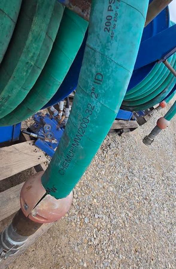 Used 2" Hydraulic Hose w/Valve on Cox Reel