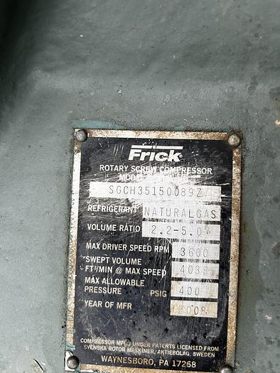 Used Frick Rotary screw compressor SGCH35150089Z