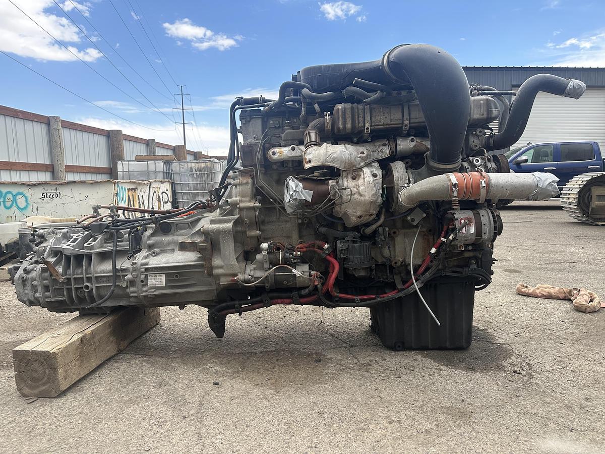 Used 2014 DETROIT DIESEL Engine: EDDXH14 Transmission Mercedes model A 960 261 9603 AUTO/MANUAL 12 speed