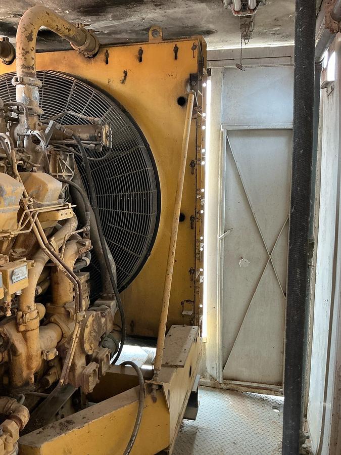 Used Cat Generator, Skid, (With Air Compressors)