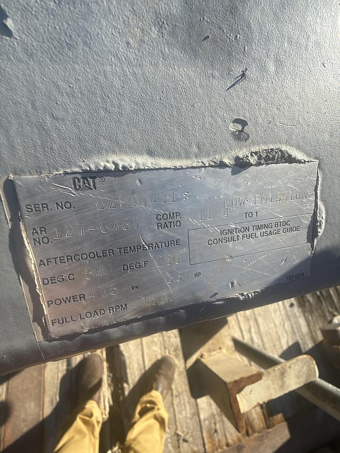 Used CAT 3412 SKID MOUNTED ENGINE