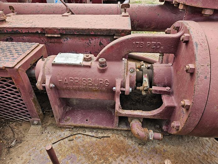 Used National JWS-300L Triplex Skid Mounted Mud Pump 335 Turbo Diesel