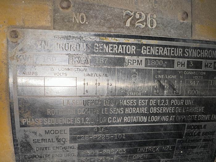 Used Cat 3306 Diesel Generator