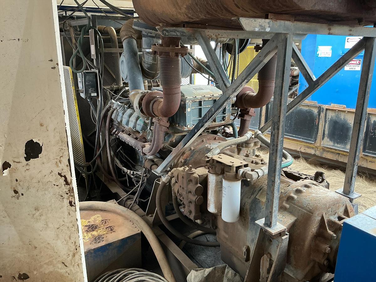 Used Mud Pump Skid Building w/ MTU Diesel Engine w/ RS-F1000 Pump