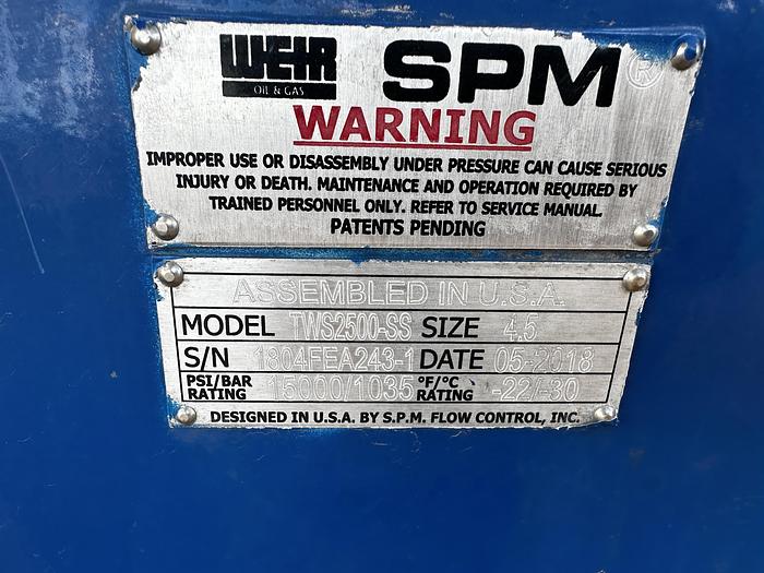 Used 2022 Gardner Denver/ SPM/ Weir TWS 2500 Frac Pumps