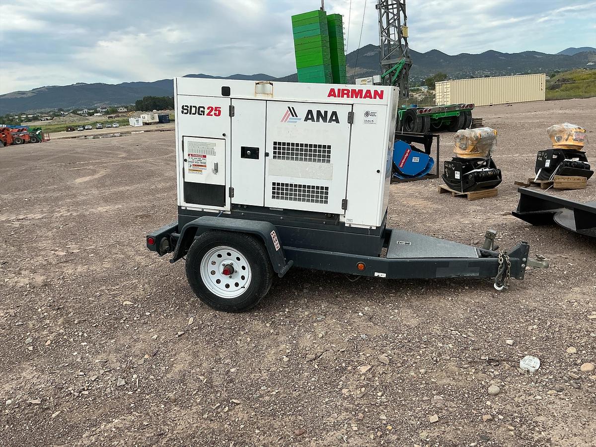 Used 2019 Airman 25 kVA Mobile Generator Set