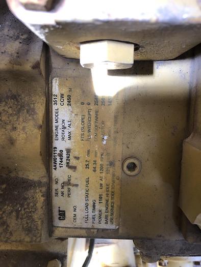 Used 2005 Cat 3512 diesel gen set