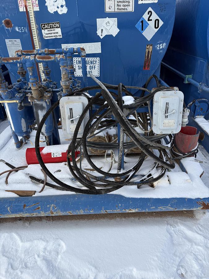 Used 15,000 Gallon Skidded Diesel Fuel Tank 