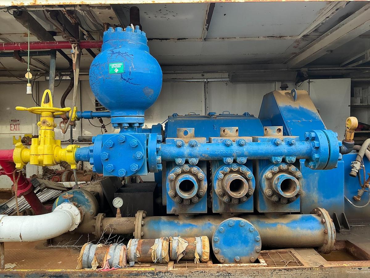 Used Mud Pump Skid Building w/ MTU Diesel Engine w/ RS-F1000 Pump