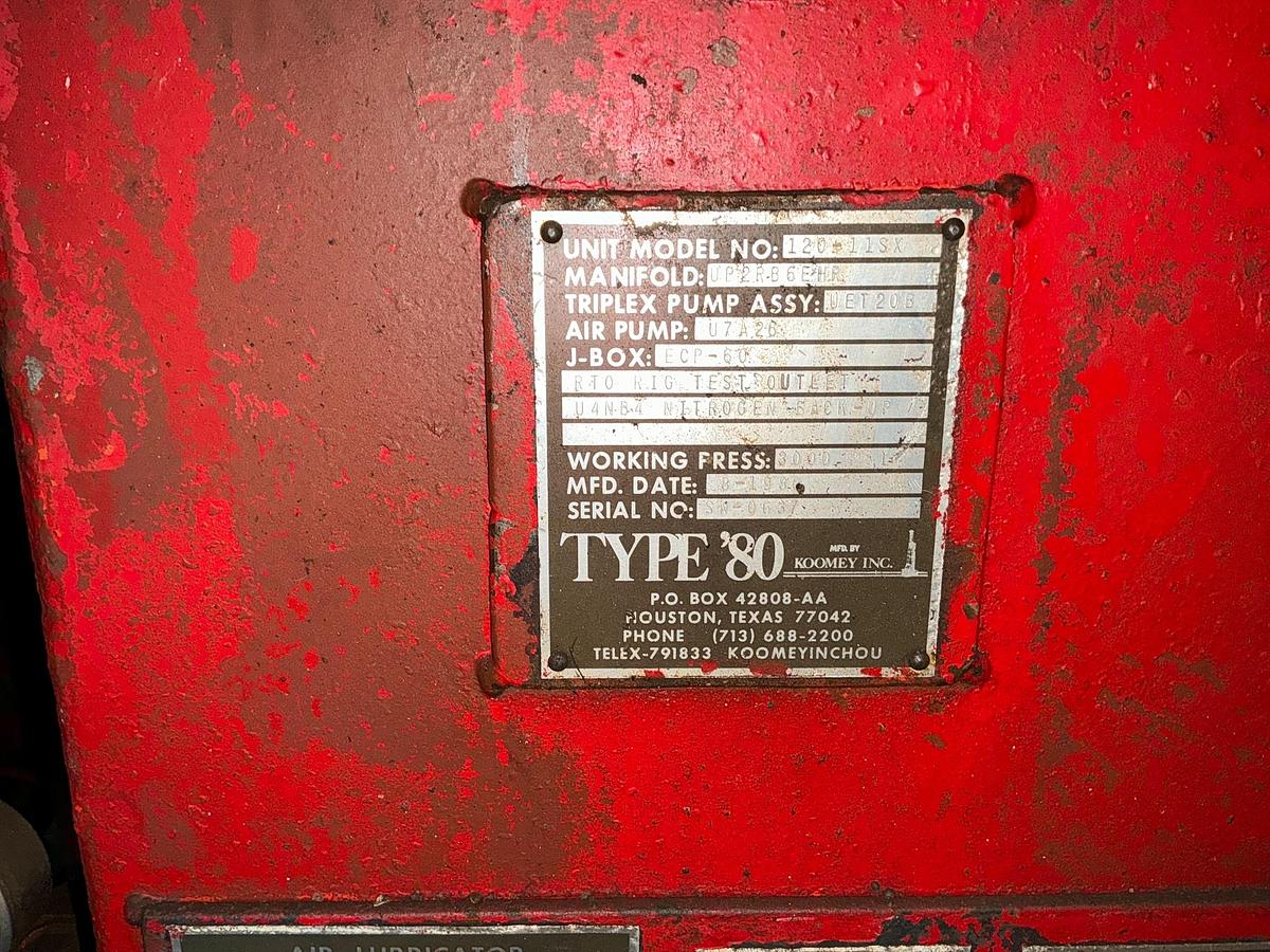 Used Koomey Parts House, Accumulator