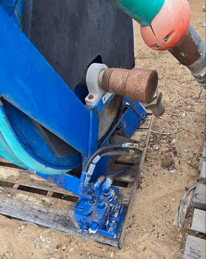 Used 2" Hydraulic Hose w/Valve on Cox Reel