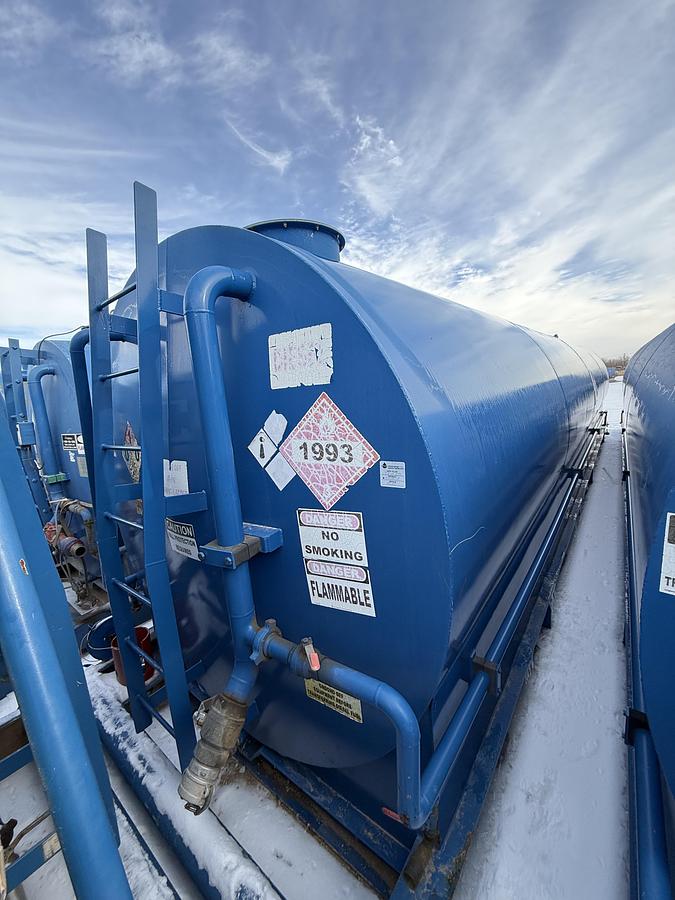 Used 15,000 Gallon Skidded Diesel Fuel Tank