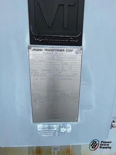 Used Used VIRGINIA TRANSFORMER 5000KVA | Electrical Equipment