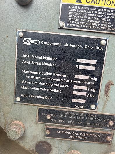Used 2006 Ariel compreser RG357M