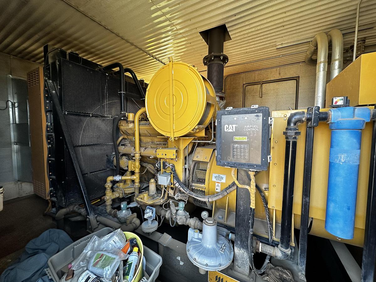 Used 2008 Cat G3408 Natural Gas 376 KVA Generator
