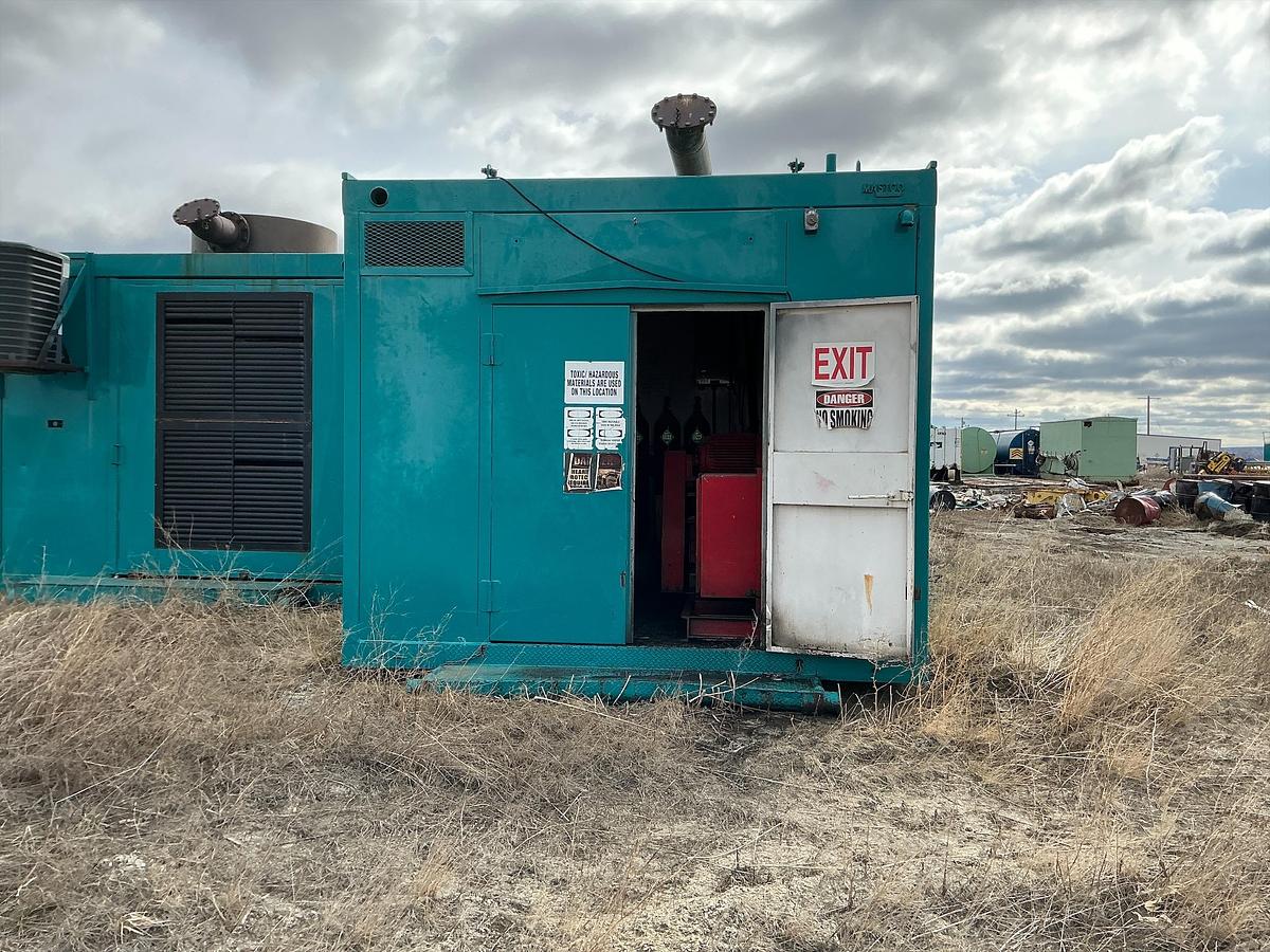 Used Welded Steel Generator Shed