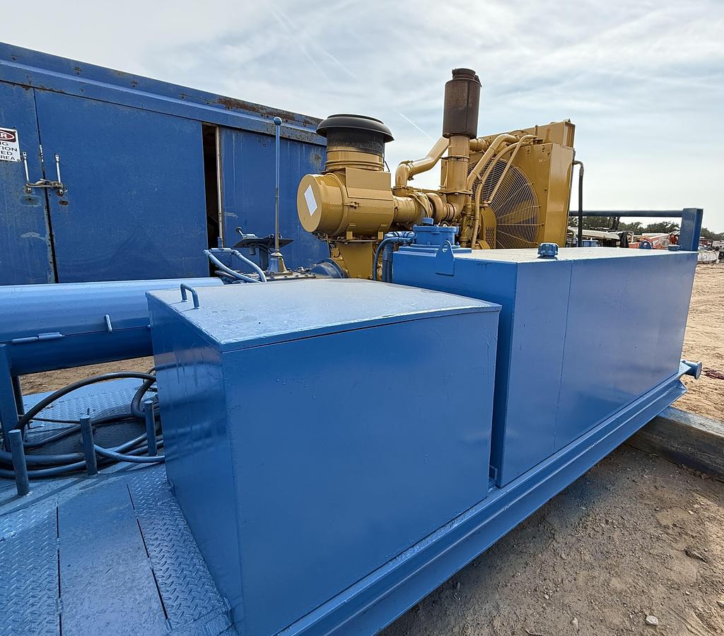 Used Kerr T-60 Triplex Pump Powered by C15 Engine