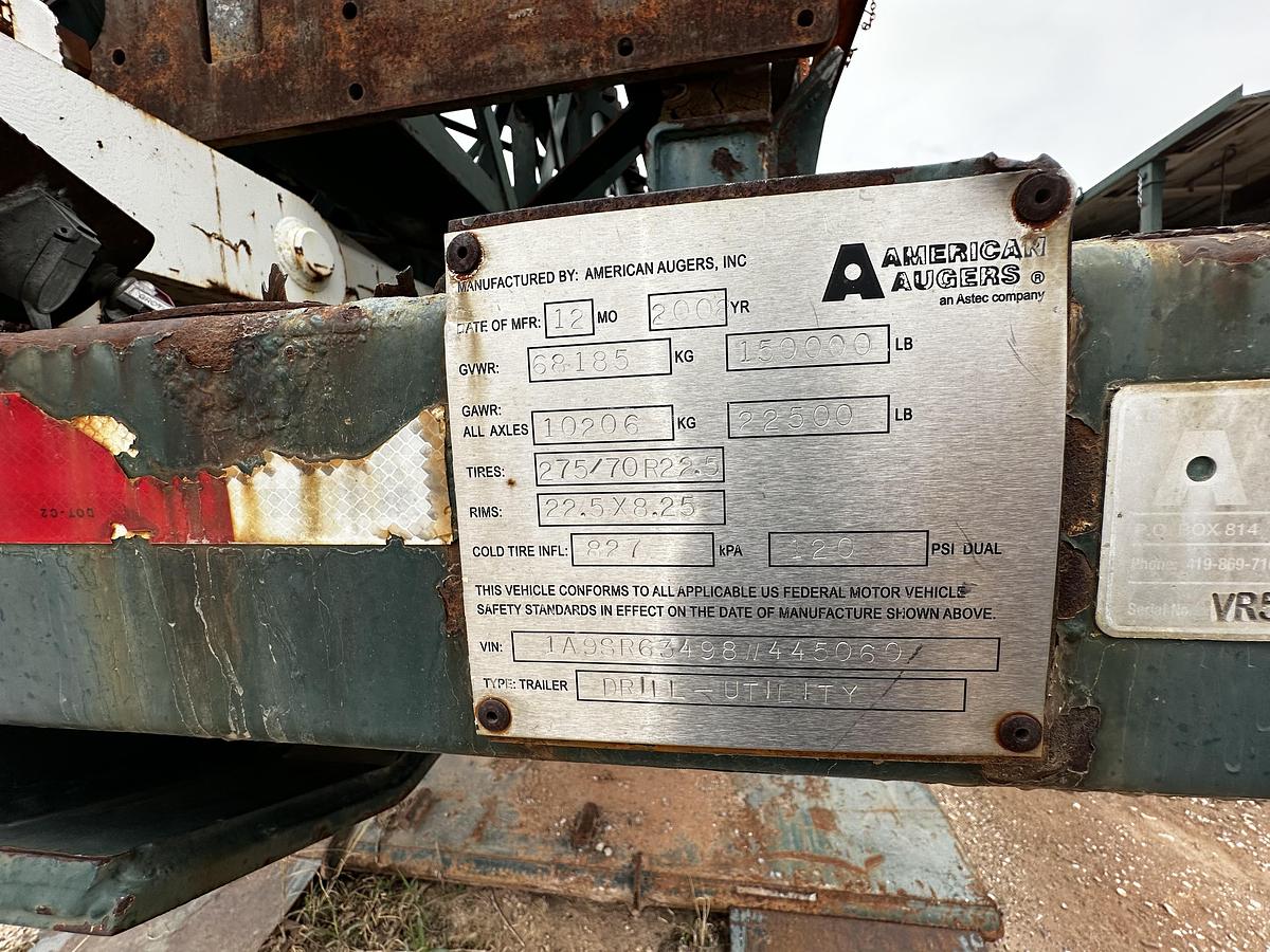 Used Gefco / American Augers VR-500 Drill Rig