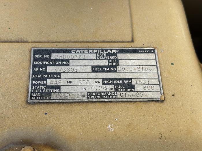 Used Cat 3406 Diesel Generator